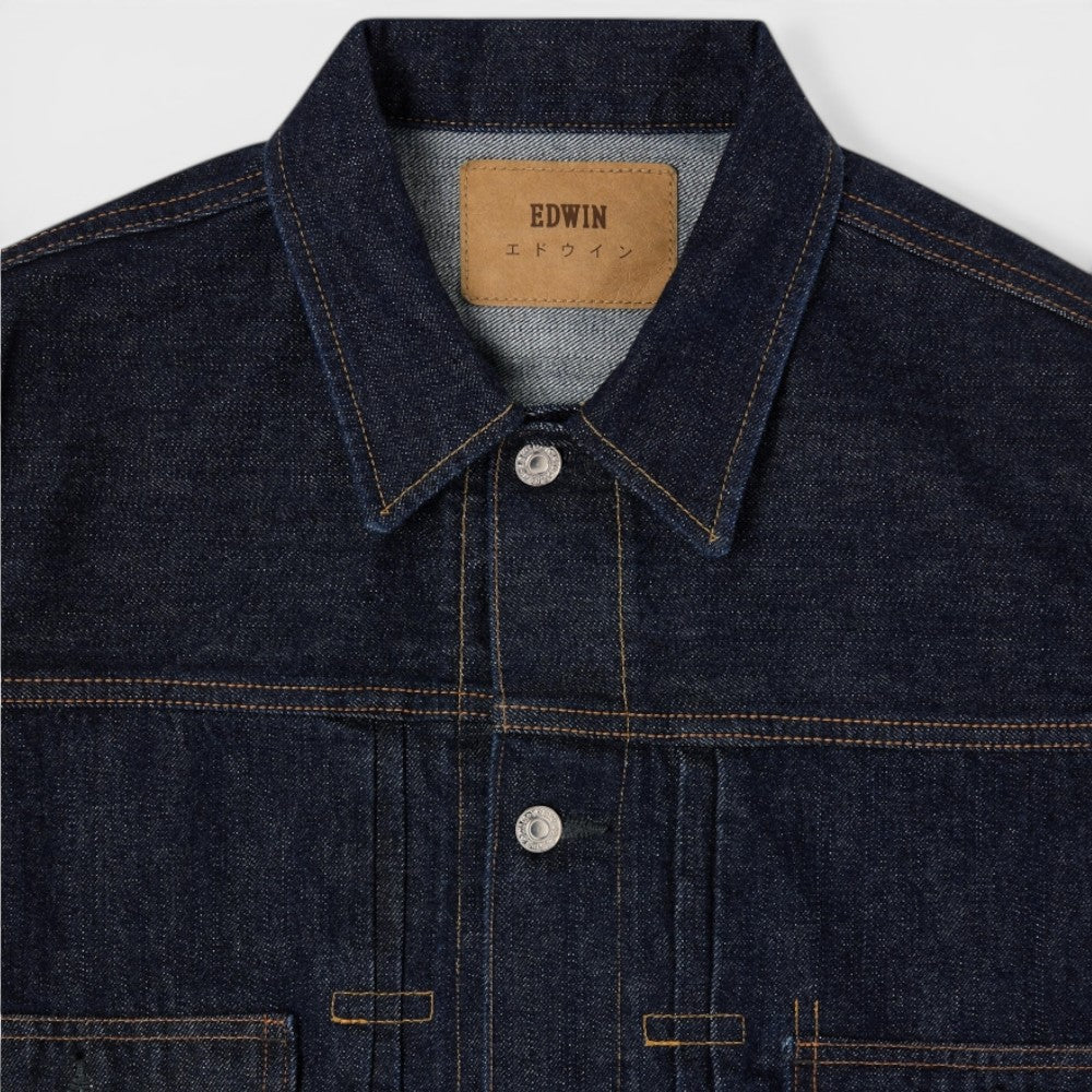 Edwin Denim Jacket Blue Rinsed I033604-01-02