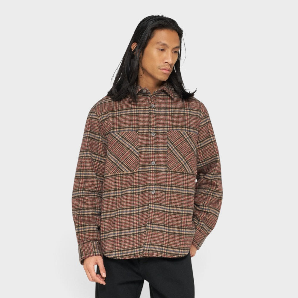 Edwin Julius Shirt L/S Burgundy Blue I037312-3mj-67
