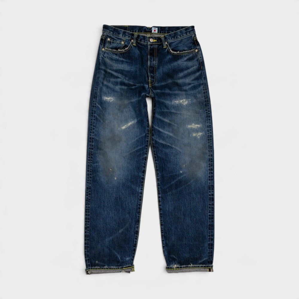 Edwin Loose Fit Blue Dark Used Repair I037629-01-e6