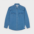 Edwin Western Shirt L/S Blue Light Used I035113-01-5w