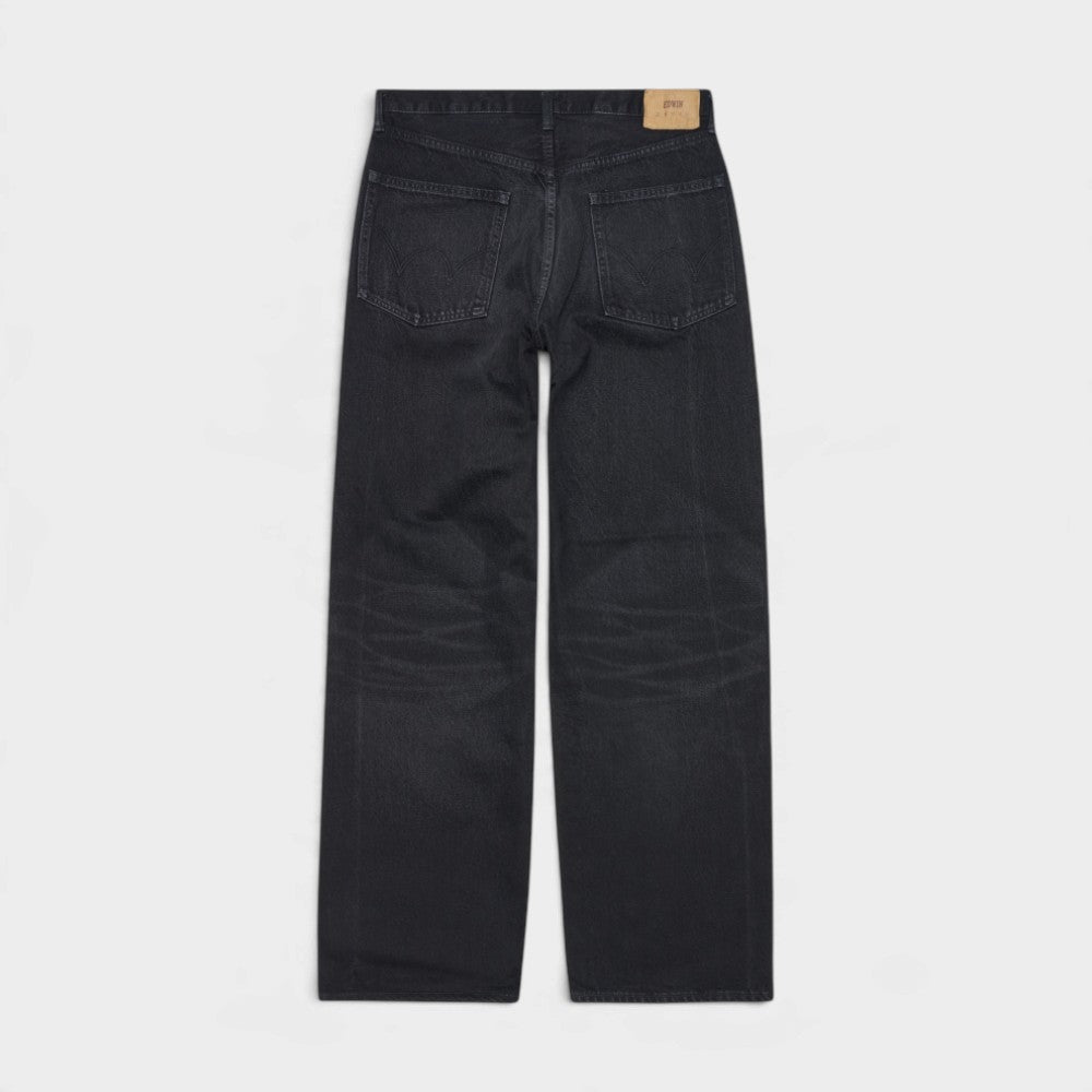 Edwin Wide Pant Black Deep Dark Used I035105-89-6z