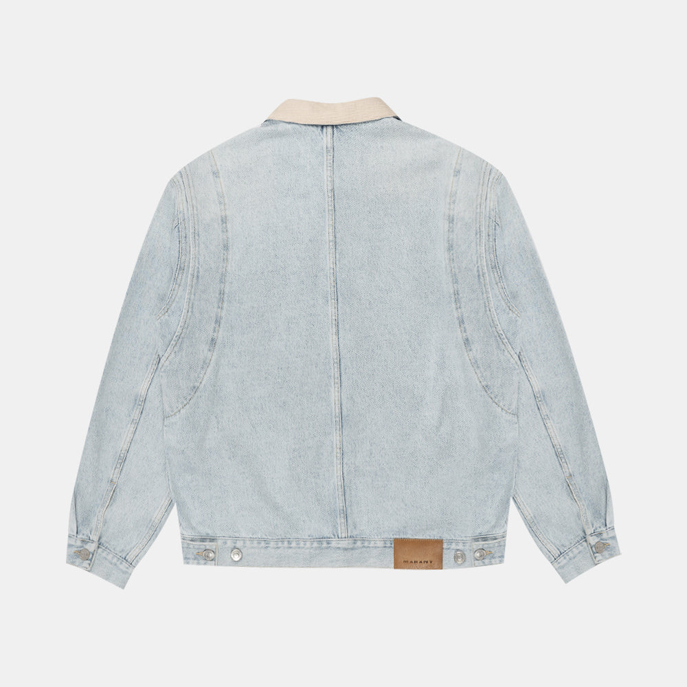 Marant Jotham Blouson Light Blue Ve0479ha-c1h01h-30lu