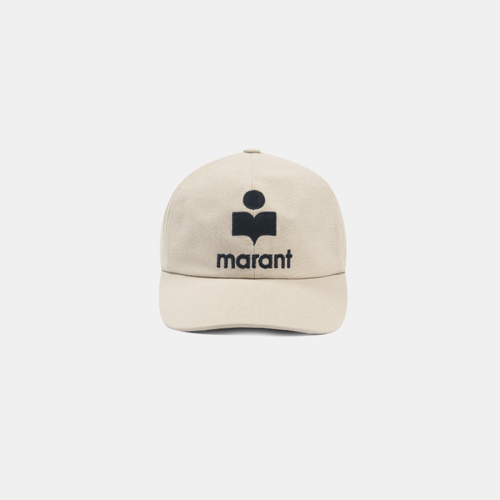 Marant Tyron Casquette Ecru Black Cq001xhb-a3c01j