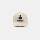Marant Tyron Casquette Ecru Black Cq001xhb-a3c01j