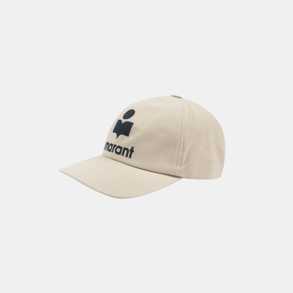 Marant Tyron Casquette Ecru Black Cq001xhb-a3c01j