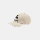 Marant Tyron Casquette Ecru Black Cq001xhb-a3c01j