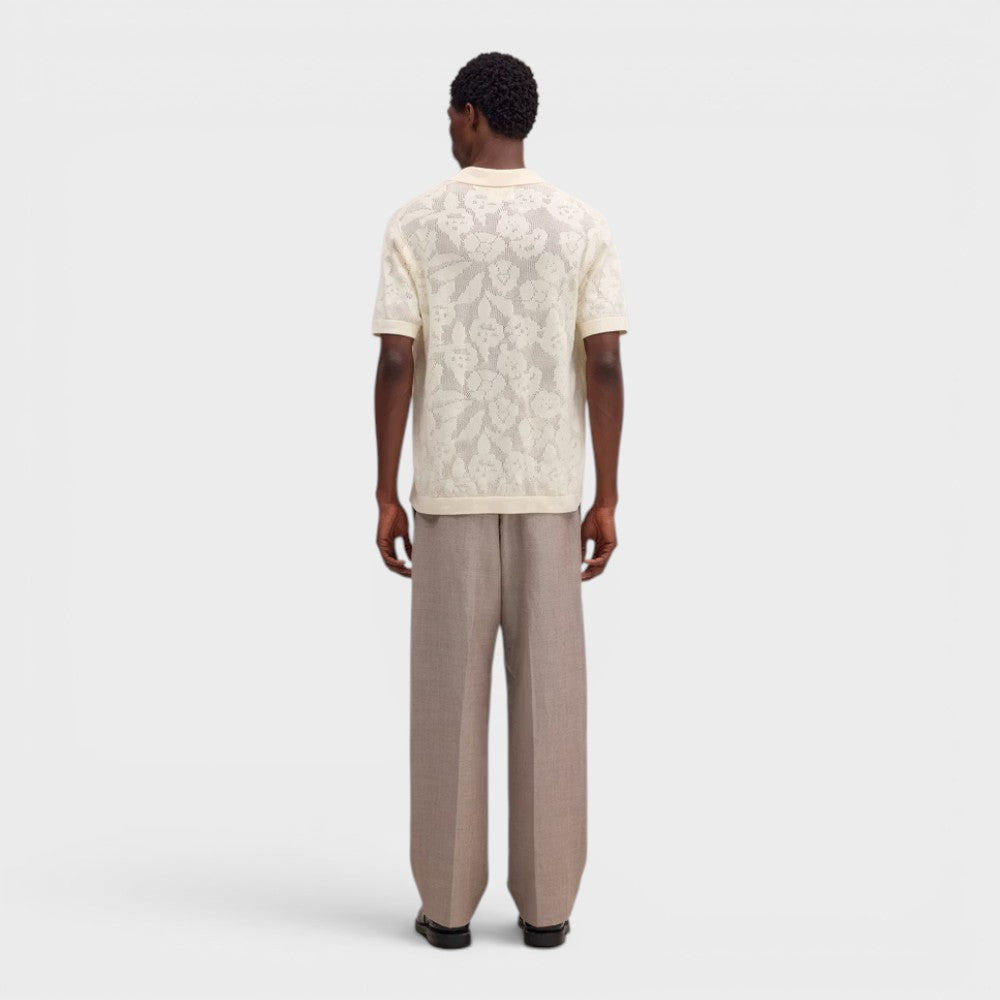 Nn07 Ryan Flower Polo S/S Ivory 2610000040-016