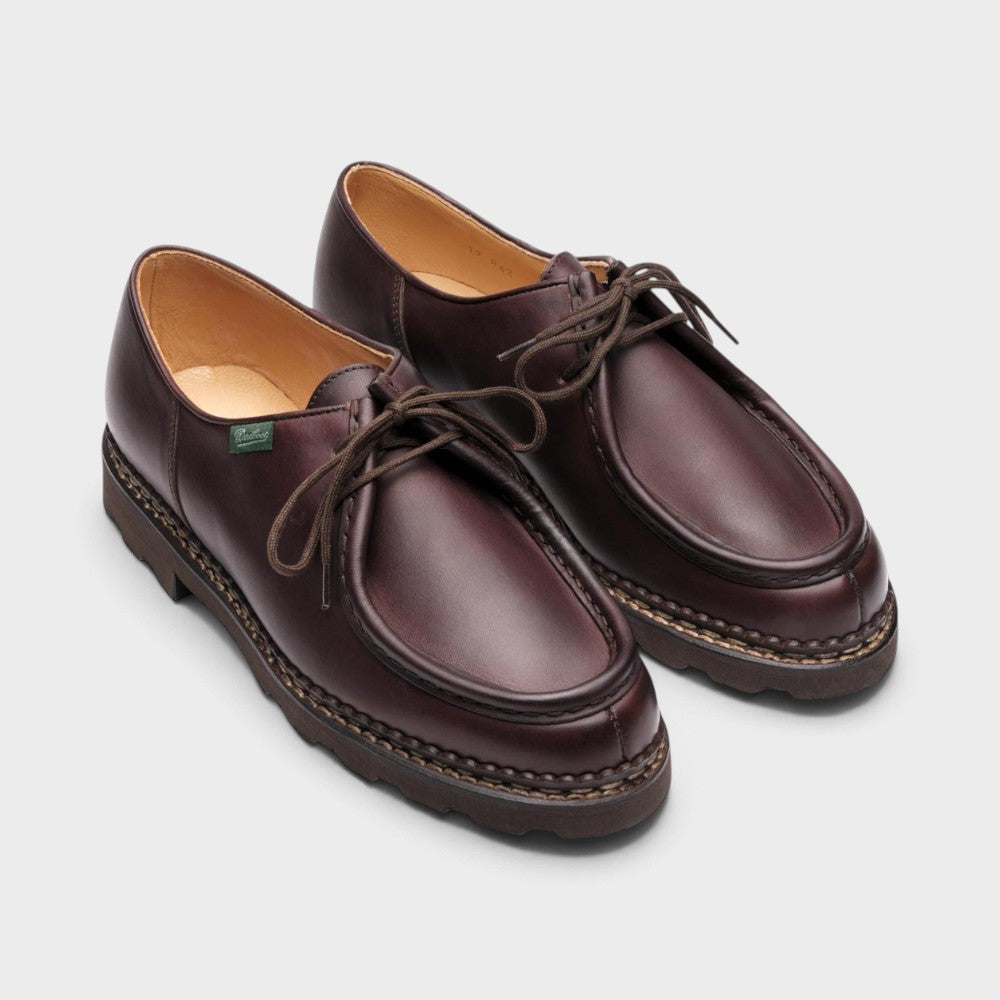 Paraboot Michael Lisse Café Semelle Gomme 715612