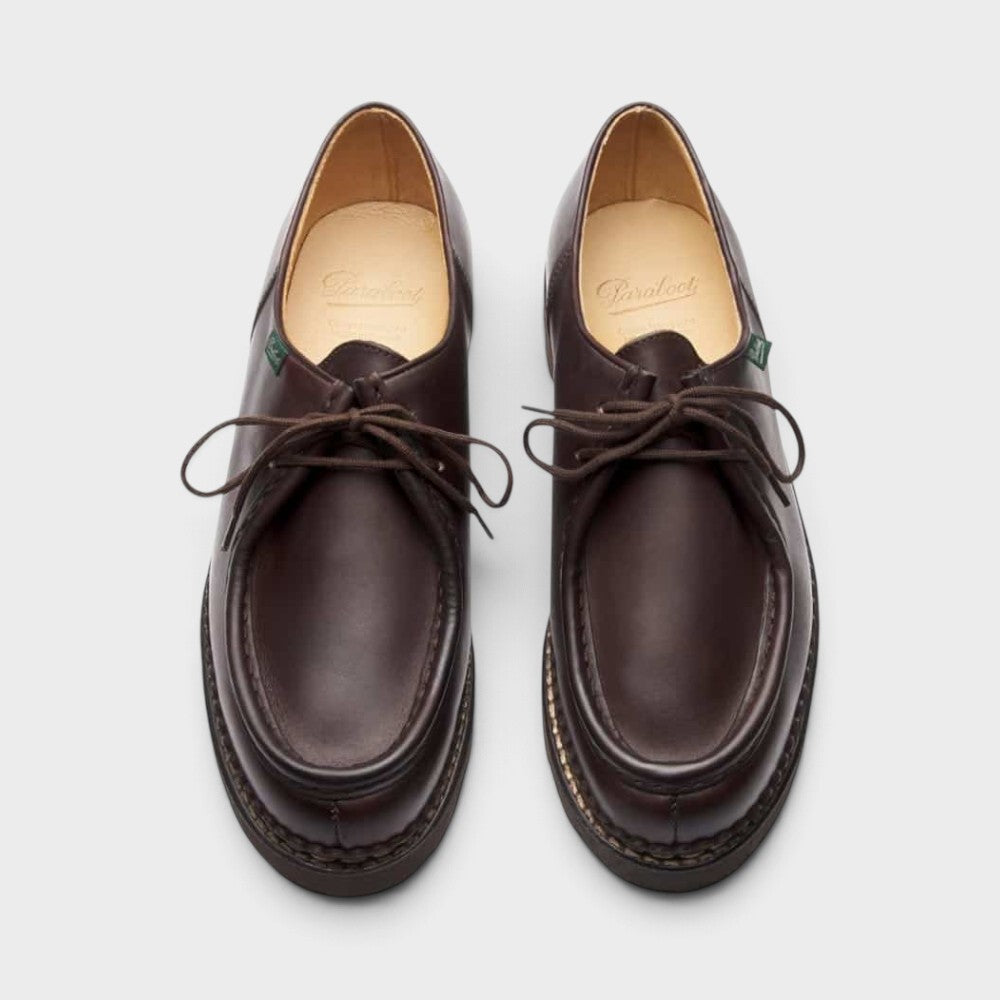 Paraboot Michael Lisse Café Semelle Gomme 715612