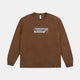 Reception Ls Tee Message Choco brown F0250