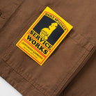 Service Works Canvas Chore Shirt Bark Sw009s26-bark