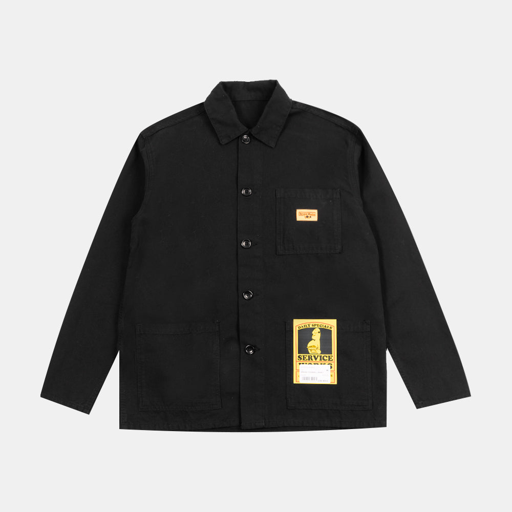 Service Works Canvas Chore Shirt Black Sw009s25