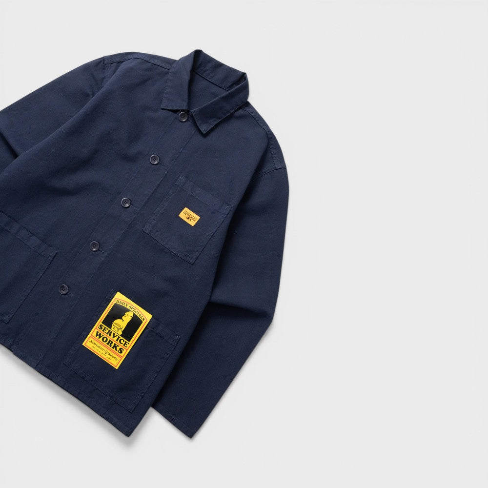 Service Works Canvas Chore Shirt Dark Navy Sw009s26-dark-navy