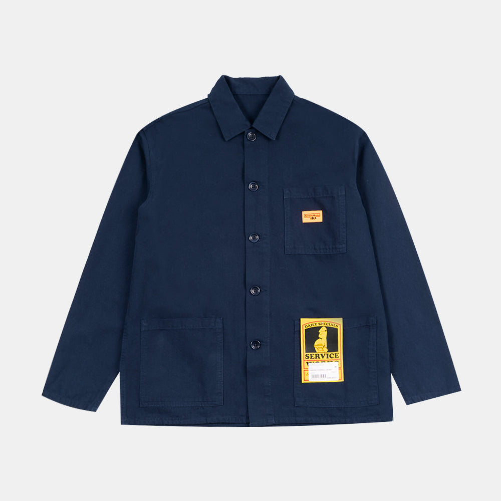 Service Works Canvas Chore Shirt Navy Sw009s25