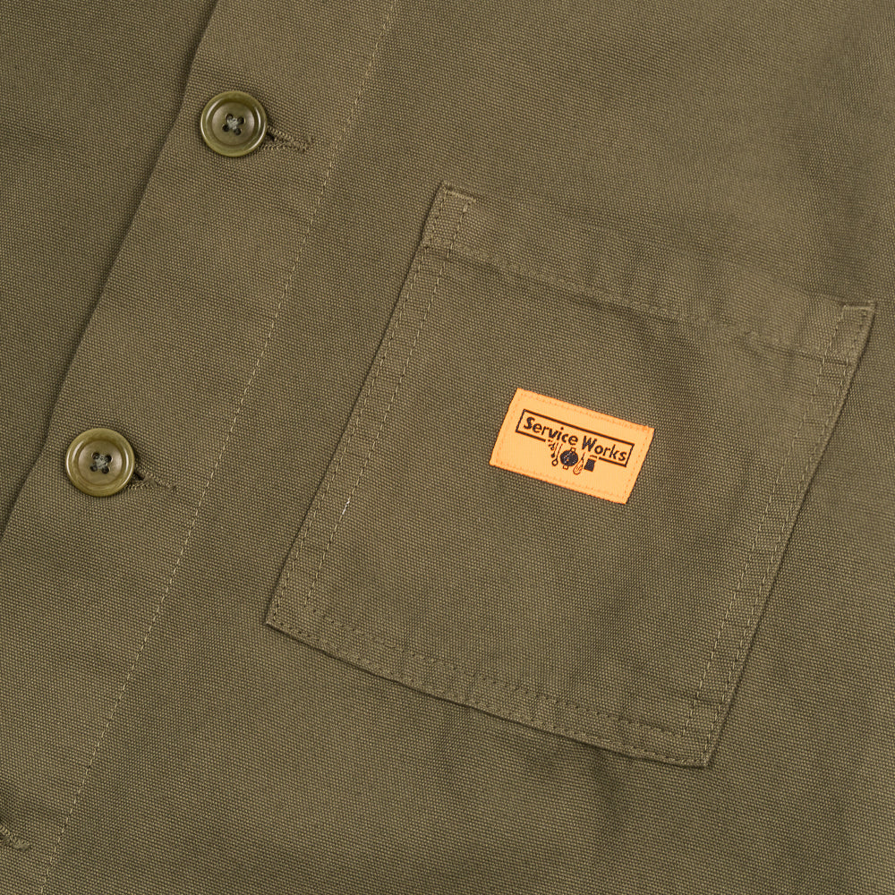 Service Works Canvas Chore Shirt Olive Sw009s25