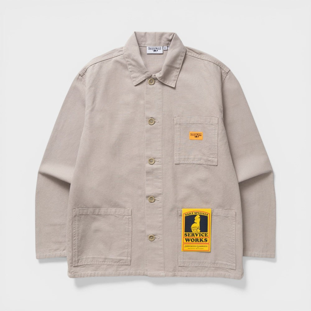 Service Works Canvas Chore Shirt Stone Sw009s26-stone