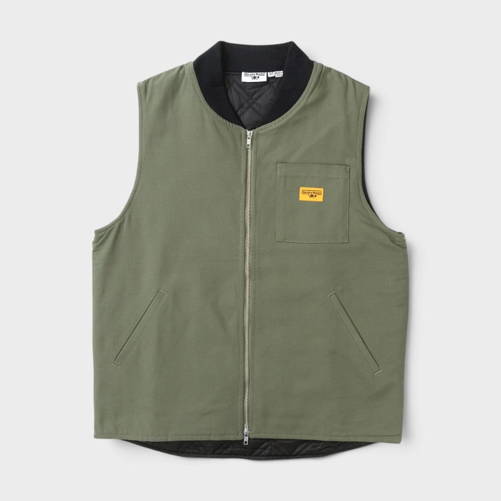 Service Works Canvas Work Vest Olive Sw345w26-olive