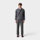 Service Works Flannel Foh Overshirt Charcoal Sw338w26-charcoal