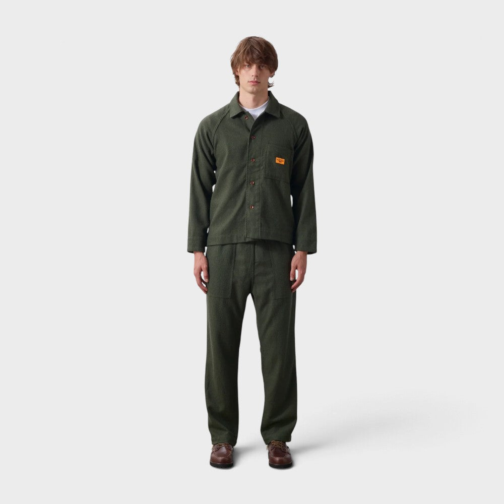Service Works Flannel Foh Overshirt Forest Sw338w26-forest