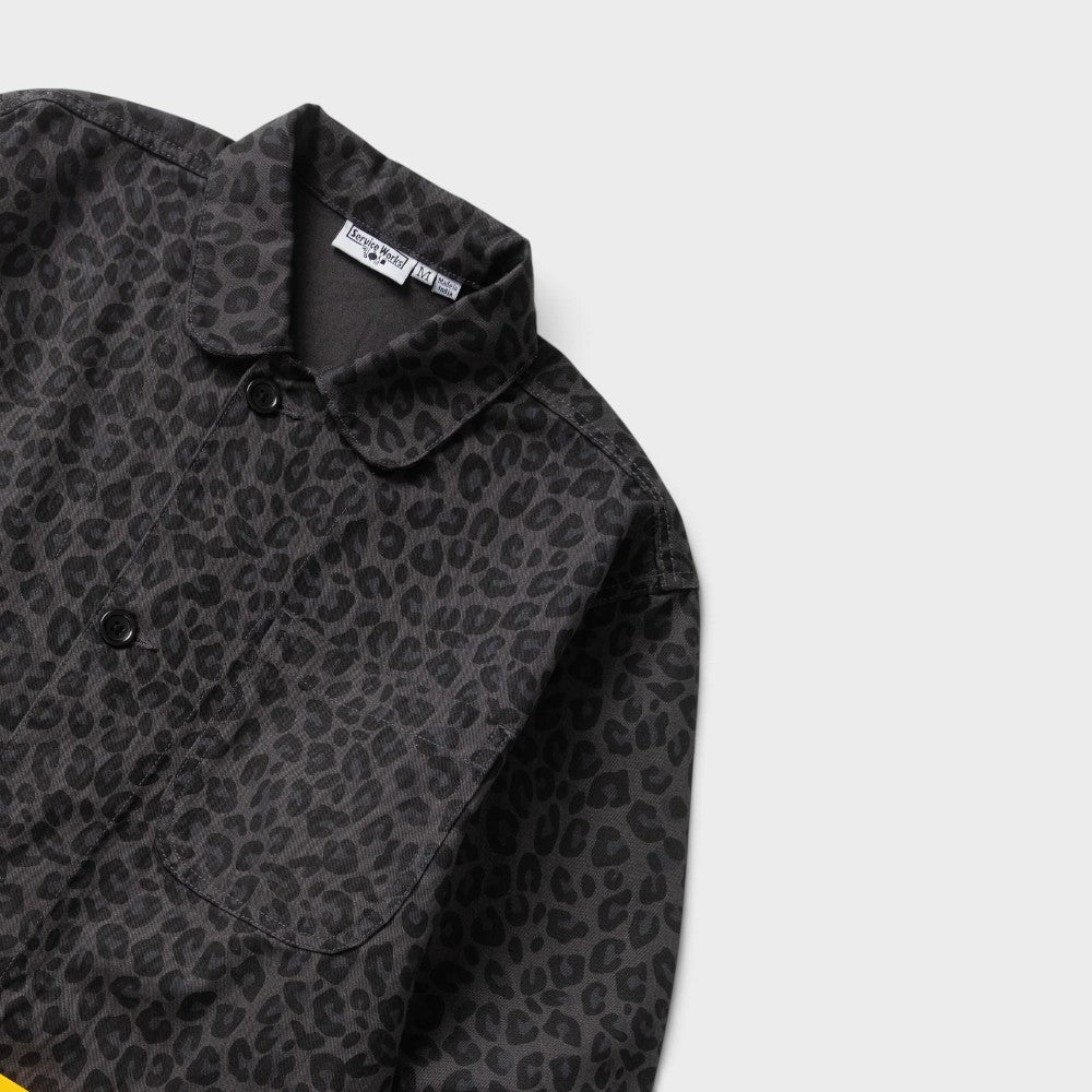 Service Works Patterned Easy Chef Shirt Black Leopard Sw344w26-black-leopard
