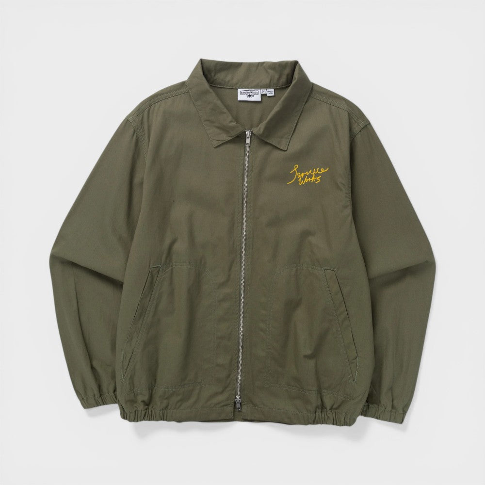 Service Works Twill Work Jacket Olive Sw197s26-olive
