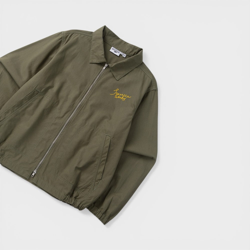 Service Works Twill Work Jacket Olive Sw197s26-olive