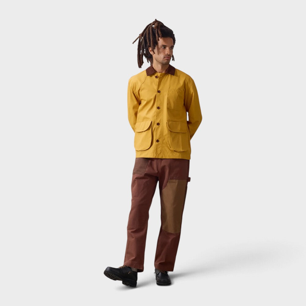 Service Works Waxed Barn Coat Ochre Sw353w26-ochre