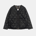 Taion Military V Neck W-zip Down Jkt Black 101alszml-1