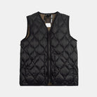 Taion Military Zip V-neck Down Vest Black Taion-001alszml-1