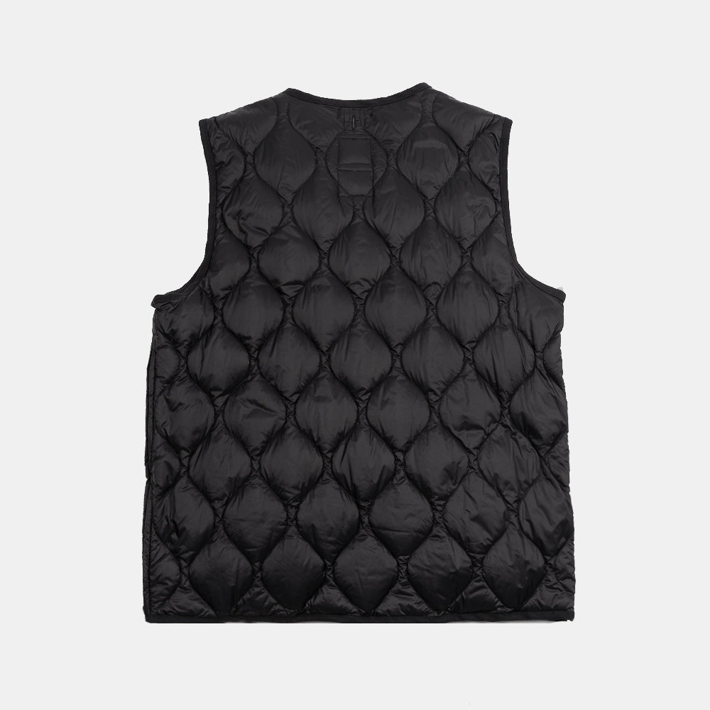 Taion Military Zip V-neck Down Vest Black Taion-001alszml-1