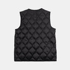 Taion Military Zip V-neck Down Vest Black Taion-001alszml-1