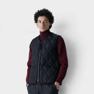 Taion Military Zip V-neck Down Vest Black Taion-001zml-1-black