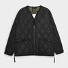 Taion Military Zip Vneck Down Jacket Black TAION-101ZML-1-BLACK