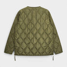 Taion Military Zip Vneck Down Jacket Dark Olive Taion-101zml-1-d-olive