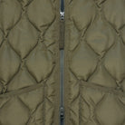 Taion Military Zip Vneck Down Jacket Dark Olive Taion-101zml-1-d-olive