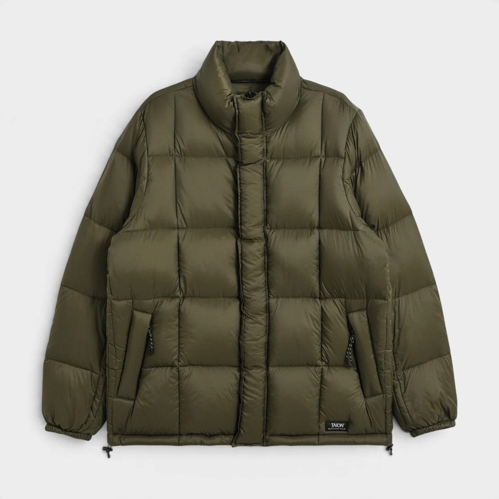 Taion Mountain Flyforont Down Jacket Dark Olive Taion-102vfmt-d-olive