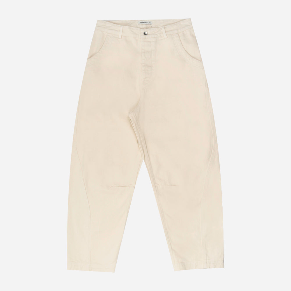Ymc Twisted Seam Trouser Ecru P4yaq-ecru